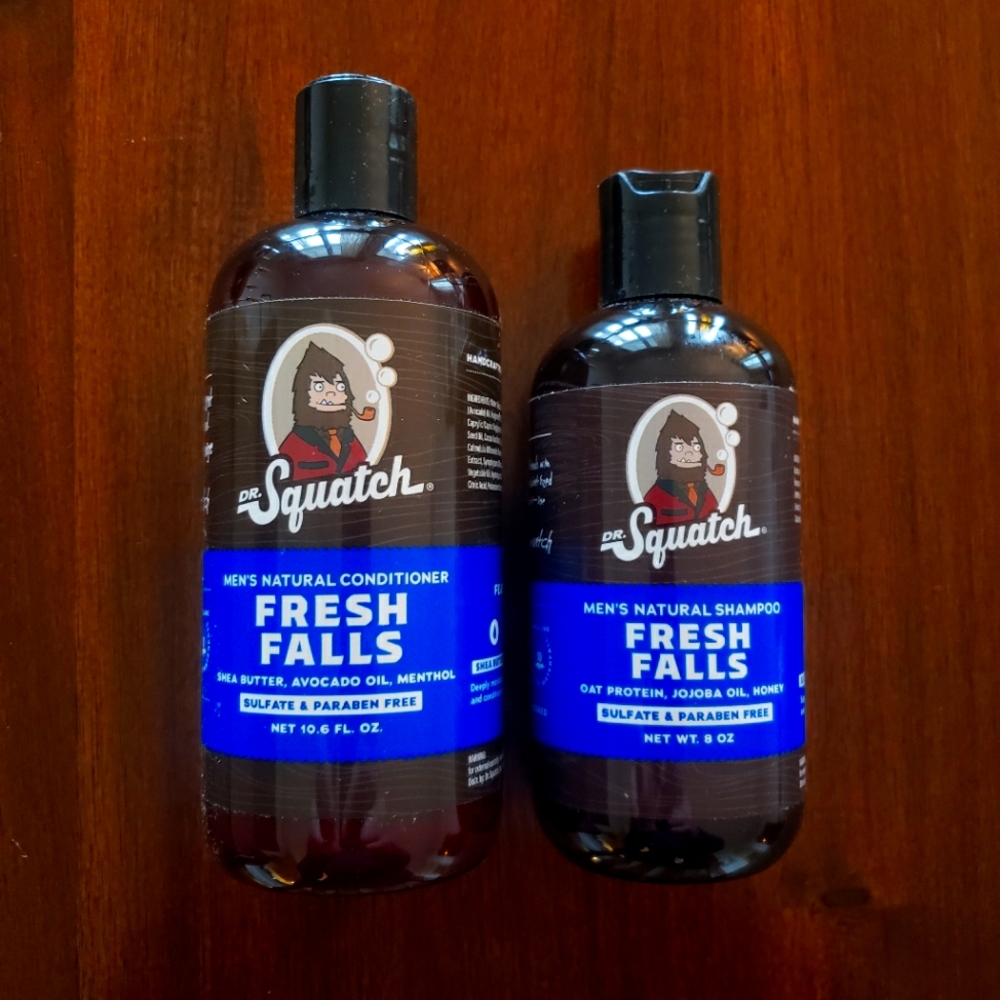Dr. Squatch "Fresh Falls" Shampoo and Conditioner Set. UNOPENED
